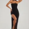 Belgravia Bandeau-Maxikleid mit Verzierungen in Schwarz Belgravia Bandeau-Maxikleid mit Verzierungen in Schwarz