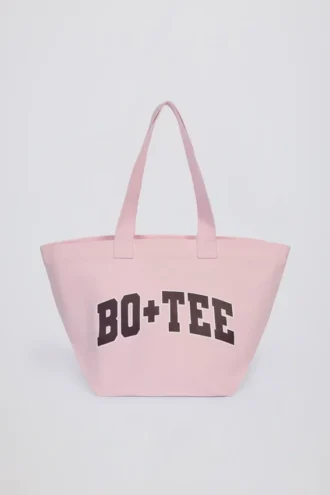Übergroße Tragetasche in Powder Pink