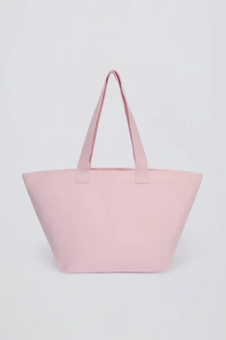 Übergroße Tragetasche in Powder Pink