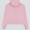 Bestickter Oversize-Hoodie in Puderrosa