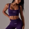 Bikershorts mit hoher Taille und Super-Sculpt-Effekt in Lila Bikershorts mit hoher Taille und Super-Sculpt-Effekt in Lila