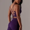 Bikershorts mit hoher Taille und Super-Sculpt-Effekt in Lila Bikershorts mit hoher Taille und Super-Sculpt-Effekt in Lila