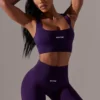Bikershorts mit hoher Taille und Super-Sculpt-Effekt in Lila Bikershorts mit hoher Taille und Super-Sculpt-Effekt in Lila