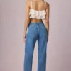 Bobbi Mid-Rise Barrel-Leg Jeans in Mid-Blue Wash Bobbi Mid-Rise Barrel-Leg Jeans in Mid-Blue Wash