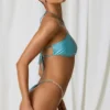 Bora Bora Bikinihosen mit Rüschen und Perlenverzierung in Türkis Bora Bora Bikinihosen mit Rüschen und Perlenverzierung in Türkis