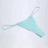 Bosa Bikinihose mit Kordelzug in Broderie Anglaise in Puderblau Bosa Bikinihose mit Kordelzug in Broderie Anglaise in Puderblau