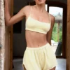 Bralette mit quadratischem Ausschnitt in Zitrone Bralette mit quadratischem Ausschnitt in Zitrone