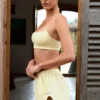 Bralette mit quadratischem Ausschnitt in Zitrone Bralette mit quadratischem Ausschnitt in Zitrone