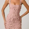 Briar Minikleid mit verzierten Applikationen im Korsettstil in Altrosa Briar Minikleid mit verzierten Applikationen im Korsettstil in Altrosa