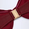 Bruny Bikini-Oberteil mit Bügeln, Rüschen und Perlenverzierung in Dark Cherry Bruny Bikini-Oberteil mit Bügeln, Rüschen und Perlenverzierung in Dark Cherry