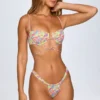 Cagliari Bikinihosen mit Rüschen in leuchtendem Multicolor-Print