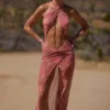 Caicos Cut-Out-Maxikleid mit Neckholder in Paisley-Print Caicos Cut-Out-Maxikleid mit Neckholder in Paisley-Print