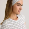 Candy Modal-Rippen-Stirnband in Blau-Gelb-Streifen Candy Modal-Rippen-Stirnband in Blau-Gelb-Streifen