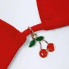 Canggu Triangel-Bikinioberteil mit Charm-Detail in Fiery Red Canggu Triangel-Bikinioberteil mit Charm-Detail in Fiery Red