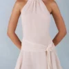 Carolina Neckholder-Minikleid in Elfenbein
