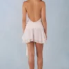 Carolina Neckholder-Minikleid in Elfenbein