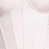 Cassandra Vinyl-Corset-Oberteil mit Bügeln in Weiß Cassandra Vinyl-Corset-Oberteil mit Bügeln in Weiß