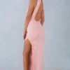 Cataleya Modal-Maxikleid mit Neckholder in Blush Pink