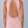 Cataleya Modal-Maxikleid mit Neckholder in Blush Pink