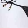 Cebu Bikinihosen mit Charm-Detail in Schwarz