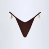 Cebu Charm-Detail String-Bikinihose in Dark Chocolate Cebu Charm-Detail String-Bikinihose in Dark Chocolate