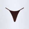 Cebu Charm-Detail String-Bikinihose in Dark Chocolate Cebu Charm-Detail String-Bikinihose in Dark Chocolate