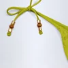 Cebu Charm-Detail String-Bikinihose in Olivgrün