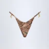 Cebu Charm-Detail String-Bikinihose in Schlangenprint Cebu Charm-Detail String-Bikinihose in Schlangenprint