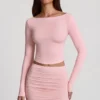 Cali Modal-Minirock mit Rüschen und mittlerer Leibhöhe in Rosa Cali Modal-Minirock mit Rüschen und mittlerer Leibhöhe in Rosa