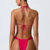 Clearwater Bikinioberteil mit Rüschen und Neckholder in Himbeerrosa Clearwater Bikinioberteil mit Rüschen und Neckholder in Himbeerrosa