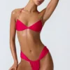 Clearwater Bikinioberteil mit Rüschen und Neckholder in Himbeerrosa Clearwater Bikinioberteil mit Rüschen und Neckholder in Himbeerrosa