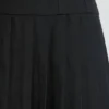 Clover Minikleid aus gebürstetem Twill mit tiefem Taillenbund in Schwarz