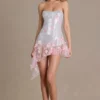 Colette Mini-Korsettkleid aus verziertem Tüll in Babyrosa