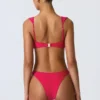 Coquina Bikini-Oberteil mit Verzierungen in Himbeerrosa Coquina Bikini-Oberteil mit Verzierungen in Himbeerrosa
