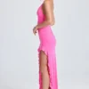 Coraline Maxikleid mit Rüschen und Raffungen in Lollipop Pink Coraline Maxikleid mit Rüschen und Raffungen in Lollipop Pink