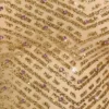 Cosette – Verziertes, asymmetrisches Oberteil mit Schaldetail in Gold Cosette – Verziertes, asymmetrisches Oberteil mit Schaldetail in Gold