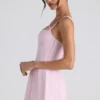 Cressida Minikleid in A-Linie mit Plissee und Schleifendetail in zartem Rosa Cressida Minikleid in A-Linie mit Plissee und Schleifendetail in zartem Rosa