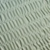 Crinkle Bademode-Bandeau-Bikinioberteil mit Trägern in Salbei