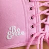 Crop-Top aus gebürstetem Jersey im Bubblegum-Pink Crop-Top aus gebürstetem Jersey im Bubblegum-Pink