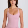 Crossback-Longline-Oberteil in Mauve Crossback-Longline-Oberteil in Mauve