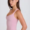 Crossback-Longline-Oberteil in Mauve Crossback-Longline-Oberteil in Mauve