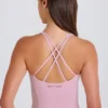 Crossback-Longline-Oberteil in Mauve Crossback-Longline-Oberteil in Mauve