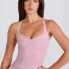 Crossback-Longline-Oberteil in Mauve Crossback-Longline-Oberteil in Mauve