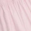 Dalila Hose aus Baumwollpopeline mit weitem Bein in rosa-weißen Streifen Dalila Hose aus Baumwollpopeline mit weitem Bein in rosa-weißen Streifen