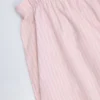 Dalila Hose aus Baumwollpopeline mit weitem Bein in rosa-weißen Streifen Dalila Hose aus Baumwollpopeline mit weitem Bein in rosa-weißen Streifen