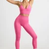 Define Luxe High-Waist Leggings in Hot Pink