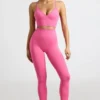 Define Luxe High-Waist Leggings in Hot Pink