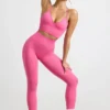 Define Luxe High-Waist Leggings in Hot Pink