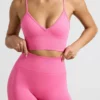 Define Luxe High-Waist Mini Shorts in Pink Define Luxe High-Waist Mini Shorts in Pink