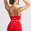 Define Luxe High-Waist Mini Shorts in Red Define Luxe High-Waist Mini Shorts in Red